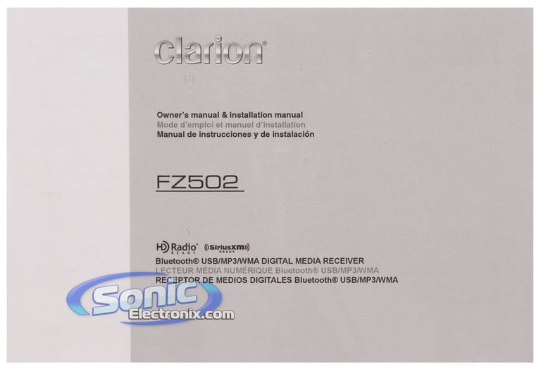 Clarion FZ502 Image 7