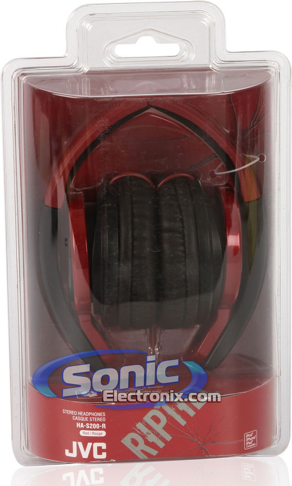JVC (HAS200R) HA-S200-R America Riptidz On-Ear Headphones Image 8