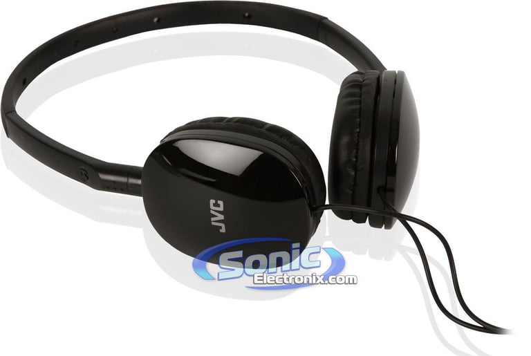 JVC HAS160B (HA-S160B) FLATS On-Ear Headphones - Black Image 3