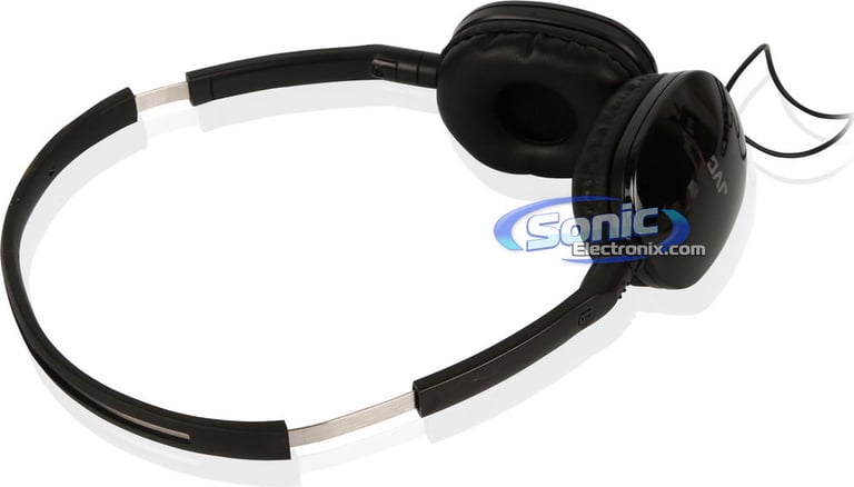 JVC HAS160B (HA-S160B) FLATS On-Ear Headphones - Black Image 5