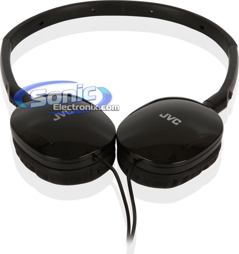 JVC HAS160B (HA-S160B) FLATS On-Ear Headphones - Black Image 6