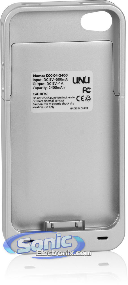 uNu DX-04-2400BS (Black and Silver) Protective Case and Battery Recharger  Image 1