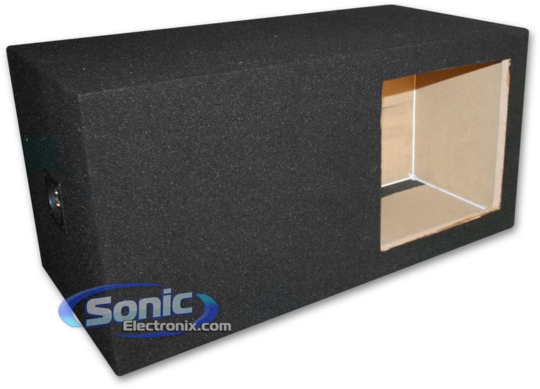 10" Square Hole, Long Rear Slot Ported Enclosure for Kicker Solo-Baric L3 / L7 Subwoofers (Open Box) Image 1