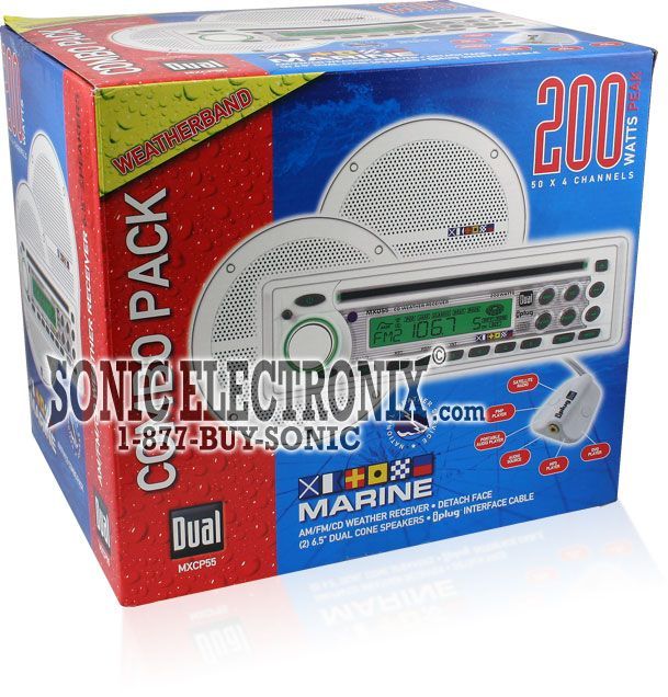 Dual MXCP55 Marine Head Unit + 6-1/2" Speakers Image 9
