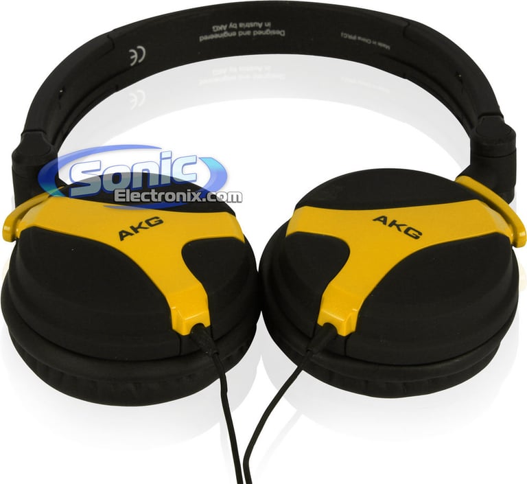 AKG K518 LE (K 518 LE) Limited Edition On-Ear DJ Headphones -  Yellow Image 5