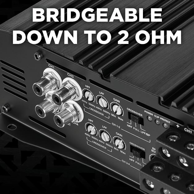 Bridgeable Down to 1 Ohm