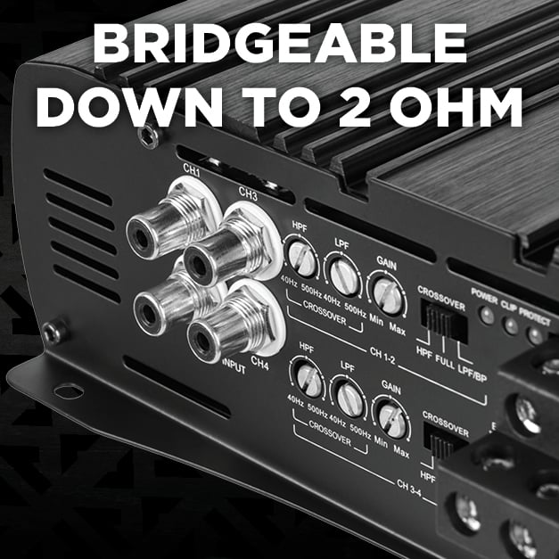 Bridgeable Down To 2 Ohm