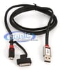 Monster Mobile Adapt2 (MBL AI USB HSMI-1M WW) Micro USB & 30-Pin to USB Cable - 3.28 Feet thumbnail image