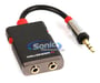 Monster iSplitter 1000 (MBL AI 1000 Y-SPLT WW) MP3 Player/Smartphone/Tablet 3.5mm Splitter With Volume Control & Mute thumbnail image