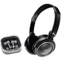 Coby CV215BLK (Black) Jammerz In-Ear/Ear-Bud & On-Ear Headphone 2-In-1 Combo thumbnail image