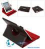 Limitless Creations D3RD Black w/Red Accents PivoTablet Padded PU Leather 360&deg; Swivel Case for new iPad and iPad 2 thumbnail image