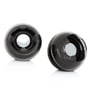 Coby CSMP16BLK (CS-MP16BLK) Portable Mini Stereo Speakers - Black thumbnail image