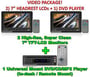Video Combo: Envy NV-A211 DVD Player + 2 Qty. AVE AV-710H 7