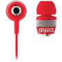 Coby CVE55RED (CV-E55RED) Red Jammerz Streets Urban Style Earphones thumbnail image