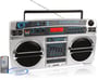 Limited Edition Lasonic i-931BT Ghetto Blaster - Silver/Chrome thumbnail image