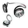 Coby CV231SVR (CV-231SIL) Silver 2-In-1 Sports Headphones & Earbuds Combo thumbnail image