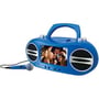 GPX BD717BU 7-Inch Portable CD/DVD Player Karaoke Boombox (Blue) thumbnail image