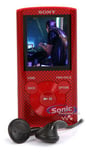 Sony NWZ-E374RED (NWZE374/R) 8GB Walkman Video MP3/MP4 Player - Red thumbnail image