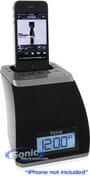 iHome iP21GVC SpaceSaver Alarm Clock iPhone/iPod Speaker Dock (Black) thumbnail image
