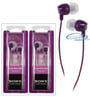 Sony MDR-EX10LP Violet (2-Pack) thumbnail image