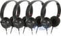 Sony MDR-ZX100 Black 4-Pack thumbnail image