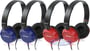Sony MDR-ZX100 Blue & Red (4-Pack/2+2) thumbnail image