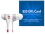 Beats Tour (2.0) In-Ear Headphone - White + $20 Gift Card! thumbnail image