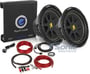 (2) Kicker 600W C104 Subs + Planet Audio 1000W Amp Bass Package+ Free Amp Kit thumbnail image
