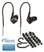NVX EX10S In-Ear Monitors - Earbuds + Sonic Electronix Bonus Pack 3 thumbnail image
