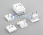 Coby CA84 Portable AC Power Travel Converter USB Charger Plug (White) thumbnail image