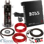 Boss R1100M Amplifier w/Belva 1.0 Farad Capacitor + Belva Amp Kit thumbnail image