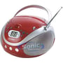 Coby CX-CD241 (CXCD241RED) Portable AM/FM CD Player - Red thumbnail image