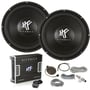 (2) HFX12D4 Subwoofers + HFi1000.1D Monoblock Amplifier and Amp Kit thumbnail image