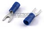 Spade Terminal 100 Pack 16-14 Gauge Blue Width #8 thumbnail image