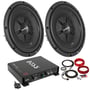 2) Rockford Fosgate R2SD4-12 Subwoofers + Boss R1100M Amplifier + Free Amp Kit thumbnail image