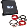 Boss R2400D 2400 Watt Mono Block Car Audio Class D Power Amplifier+Amp Kit thumbnail image