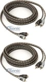 2) Rockford Fosgate RFI-10 10' Feet 2 Channel RCA Car Audio Signal Cables RFI10 thumbnail image
