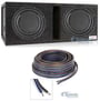(2) Polk Audio DB1242DVC 12&rdquo; 2220 Watt Car Subwoofers+Vented Sub Box Enclosure thumbnail image