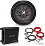 Kicker CompRT CWRT101 (43CWRT101) + Kicker 43CXA400.1 + Free Amp Kit thumbnail image