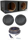 (2) Polk Audio DB1042DVC 10&rdquo; 2100w Car Audio Subwoofers+Vented Sub Box Enclosure thumbnail image
