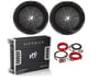 (2) Kicker CompR CWR124 (43CWR124) + Amplifier & Amp Kit thumbnail image