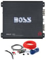 BOSS R6002 1200W 2-Channel Car Audio Amplifier+Remote+8 Gauge Amp Kit thumbnail image