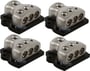 4) ROCKFORD FOSGATE RFD4 0/1/4-Gauge Ga Car Audio Distribution Blocks 1-In 3-Out thumbnail image