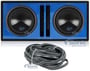 (2) Alpine Type-S SWS-12D2 3000w Car Subwoofers+Vented Sub Box Enclosure thumbnail image
