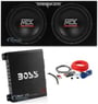 MTX Terminator TNE212D 1200w Dual 12&rdquo; Subwoofers+Sealed Box+Mono Amp+Amp Kit thumbnail image