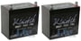 (2) New Kinetik HC1400R-BLU Car Power Cell/Batteries High Current KHC1400 thumbnail image