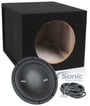 Polk Audio MM1042DVC 10&rdquo; 1200w DVC Car Audio Subwoofer+Sealed Sub Box Enclosure thumbnail image