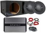 2) Polk Audio MM1042DVC 10&rdquo; 2400w Subwoofers+Vented Sub Box+Amplifier+Amp Kit thumbnail image