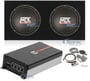 (2) MTX Audio TN10-04+Dual Sealed Subwoofer Enclosure+Mono Amp+Amp Kit thumbnail image