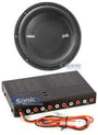 Polk Audio MM 1242 SVC 12&rdquo; 1260 Watt Car Audio Subwoofer Sub+7-Band Equalizer thumbnail image